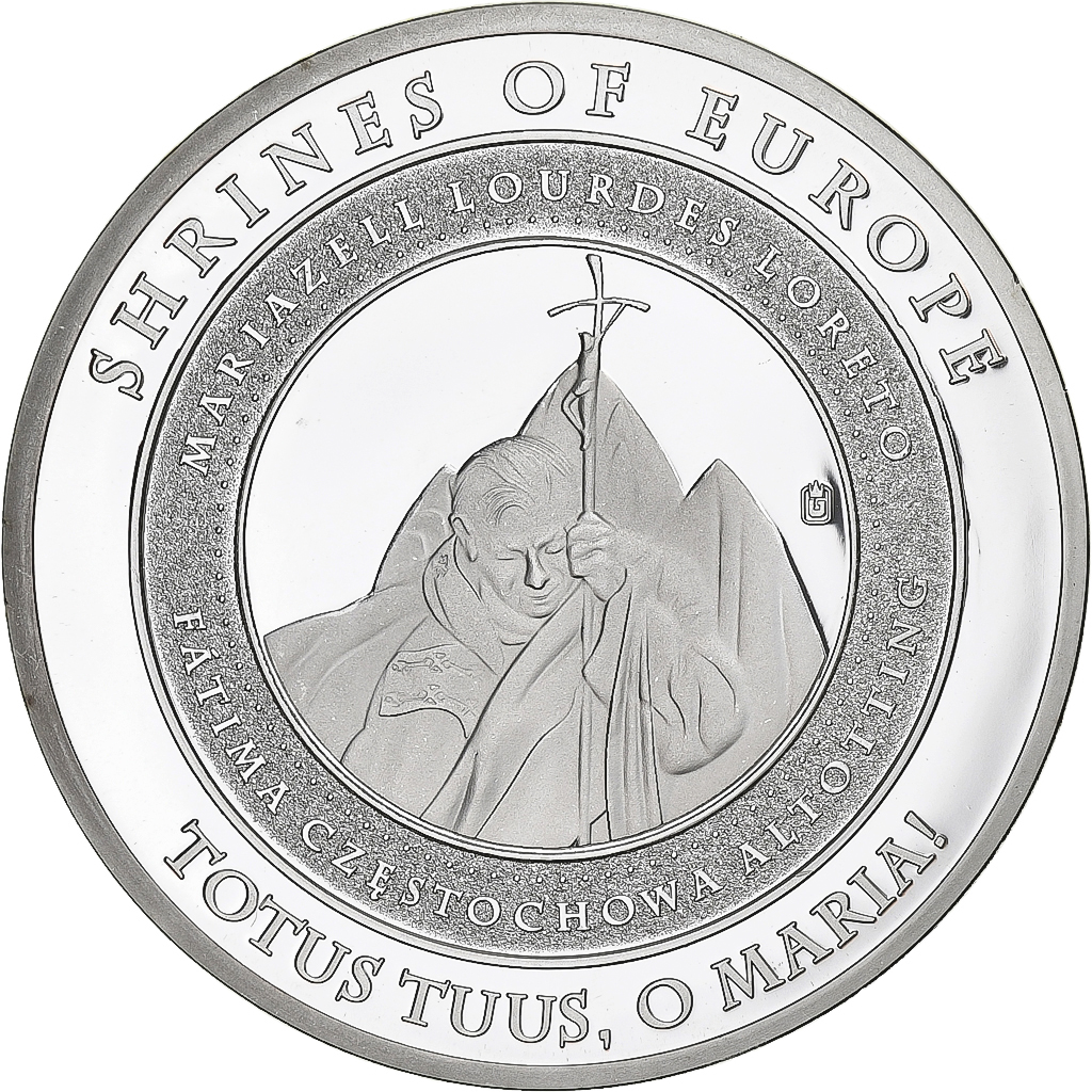 France, Medal, Lourdes, Fatima, 2011, Copper Plated Silver, 