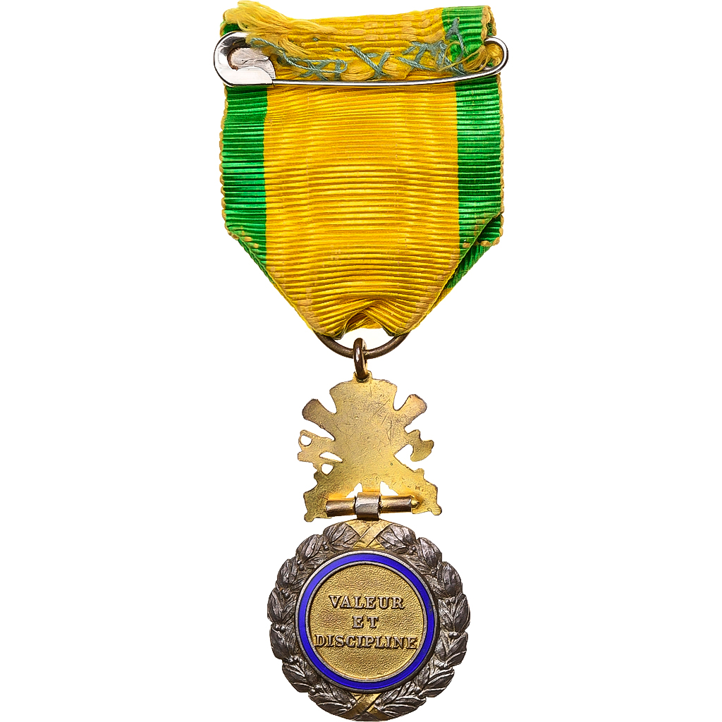 France, Troisième République, Valeur et Discipline, Medal, 1870, Excellent