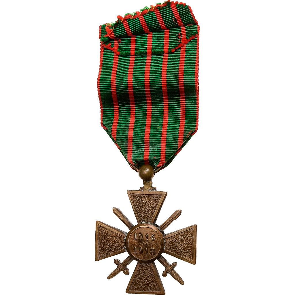 France, Croix de Guerre, WAR, Medal, 1914-1918, Une Citation, Very Good Quality
