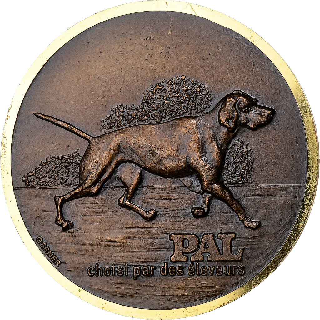 France, Medal, Exposition Canine Internationale de Strasbourg, 1983, Bronze