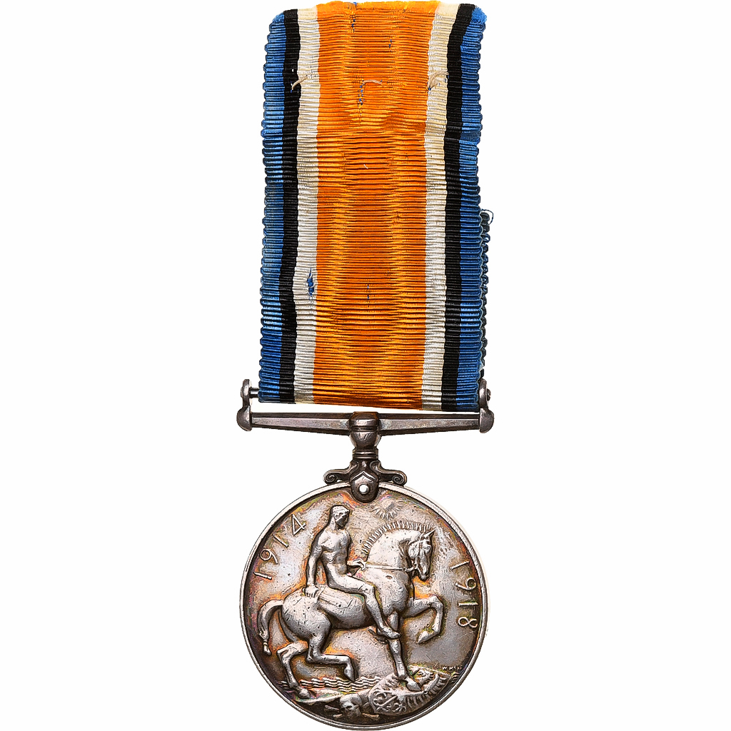 小物 GEORGI V MEDAL 395638] United Kingdom, British War, Georges V, Medal, 1914