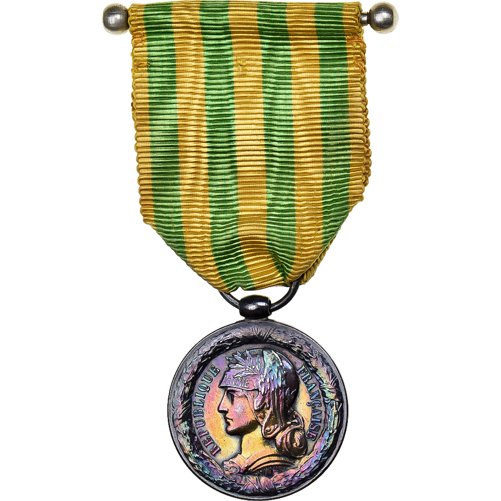 Frankrijk, Campagne du Tonkin-Chine-Annam, WAR, Medaille, 1883-1885, Excellent