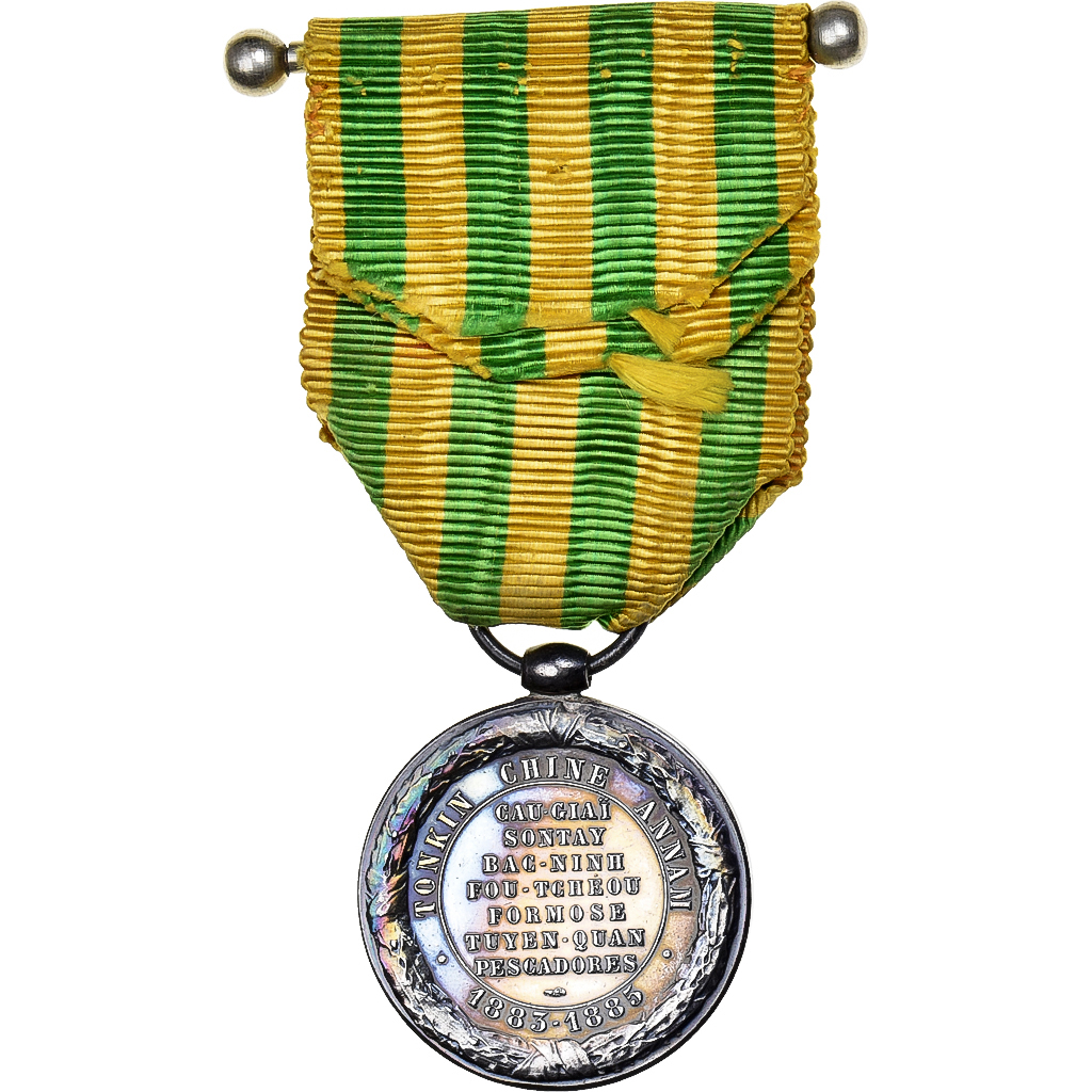Frankrijk, Campagne du Tonkin-Chine-Annam, WAR, Medaille, 1883-1885, Excellent
