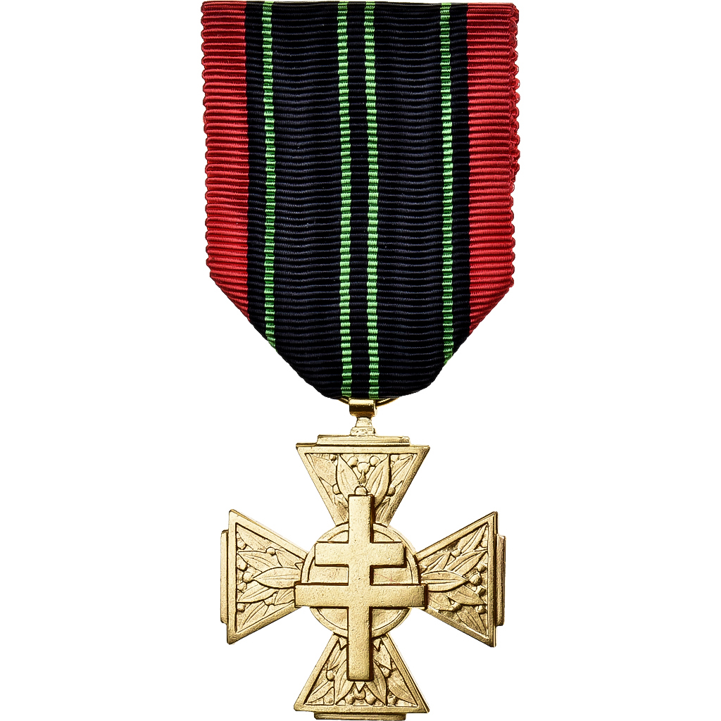 France, Croix du Combattant Volontaire de la Résistance, Medal, 1939-1945