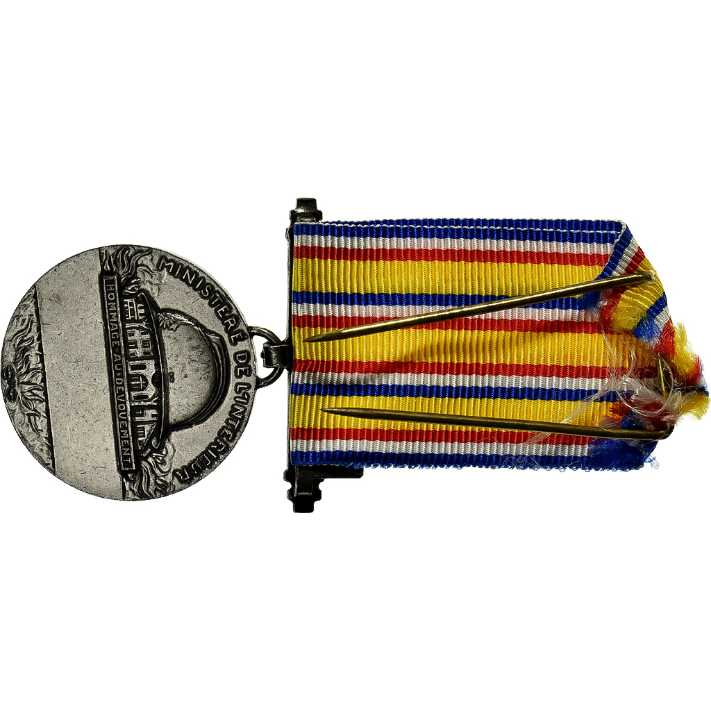 France, Ministère de l'Intérieur, Actes de dévouement, Medal, 1935
