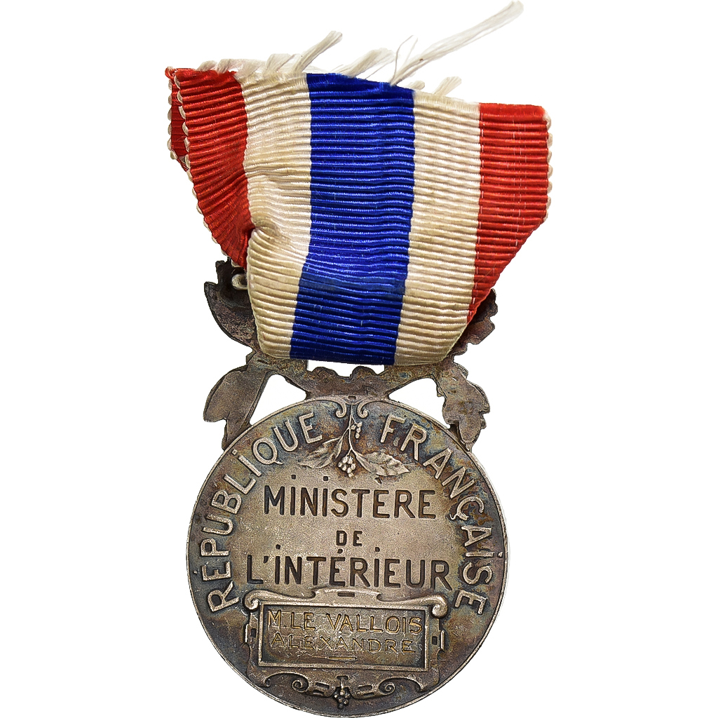 France, Police Municipale et Rurale, Medal, Very Good Quality, Coudray, Silver
