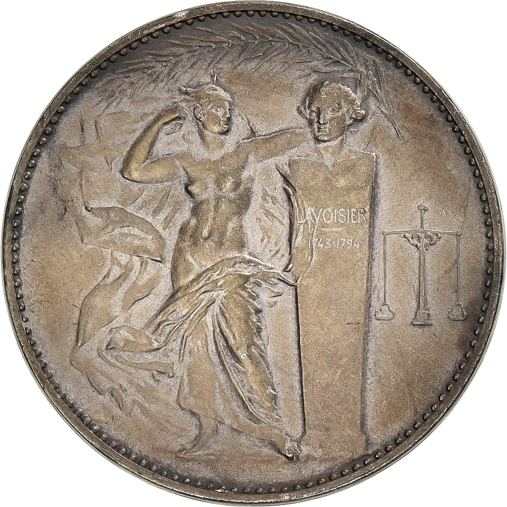 France, Medal, Union des Industries Chimiques, 1952, Silver