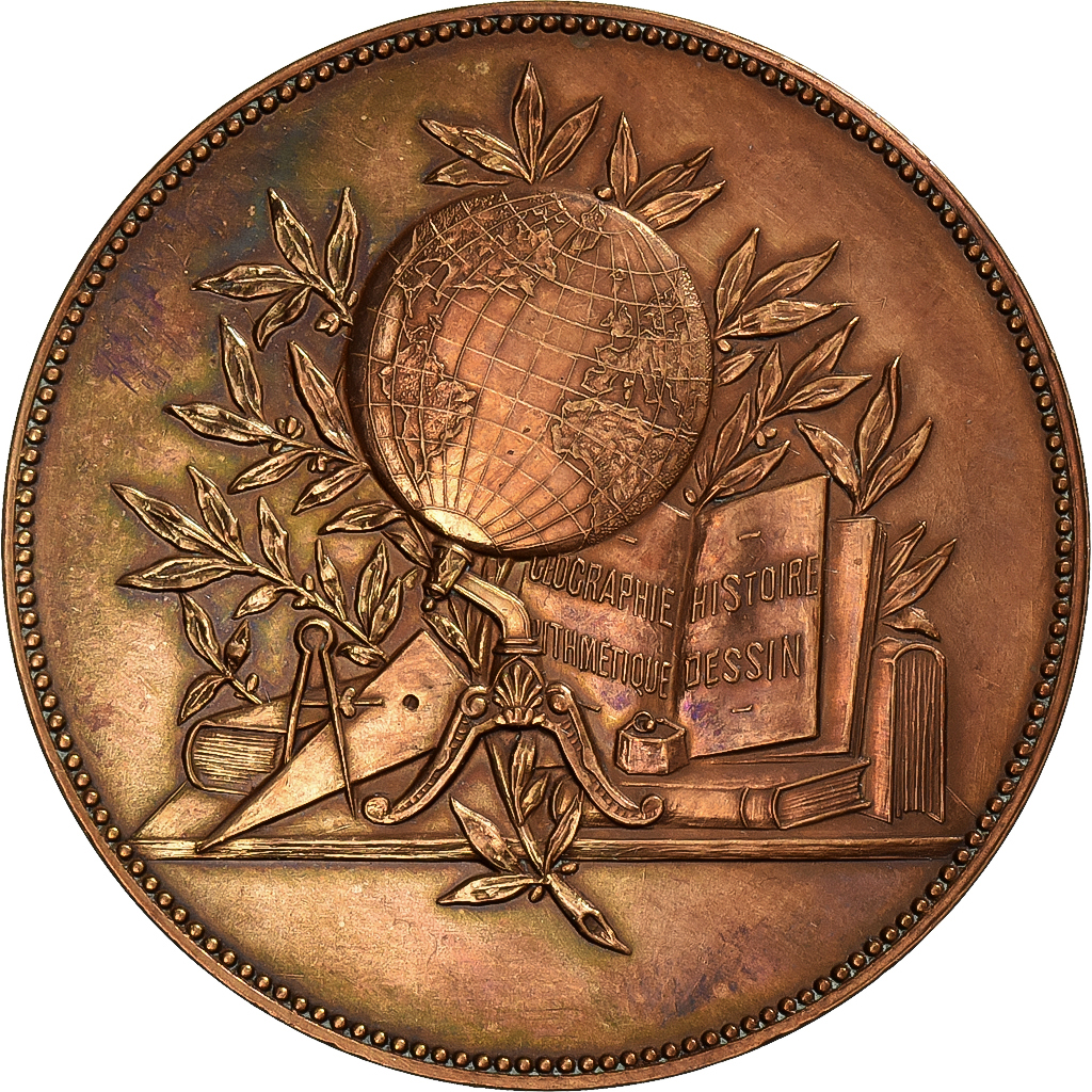 France, Medal, Oeuvre de l'Encouragement à l'Etude, Bronze, 