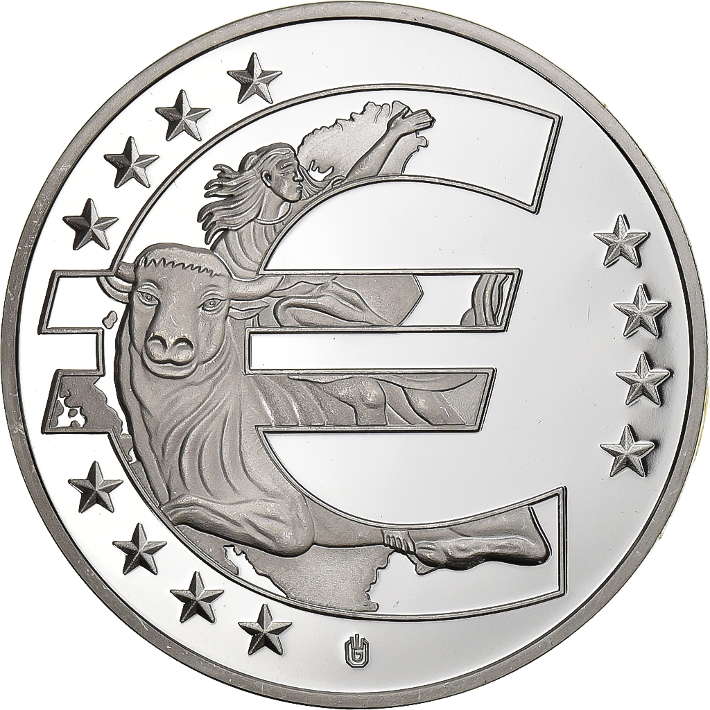 Slovakia, Medal, 10 Ans de l'Euro, Slovaquie, 2012, Copper Plated Silver