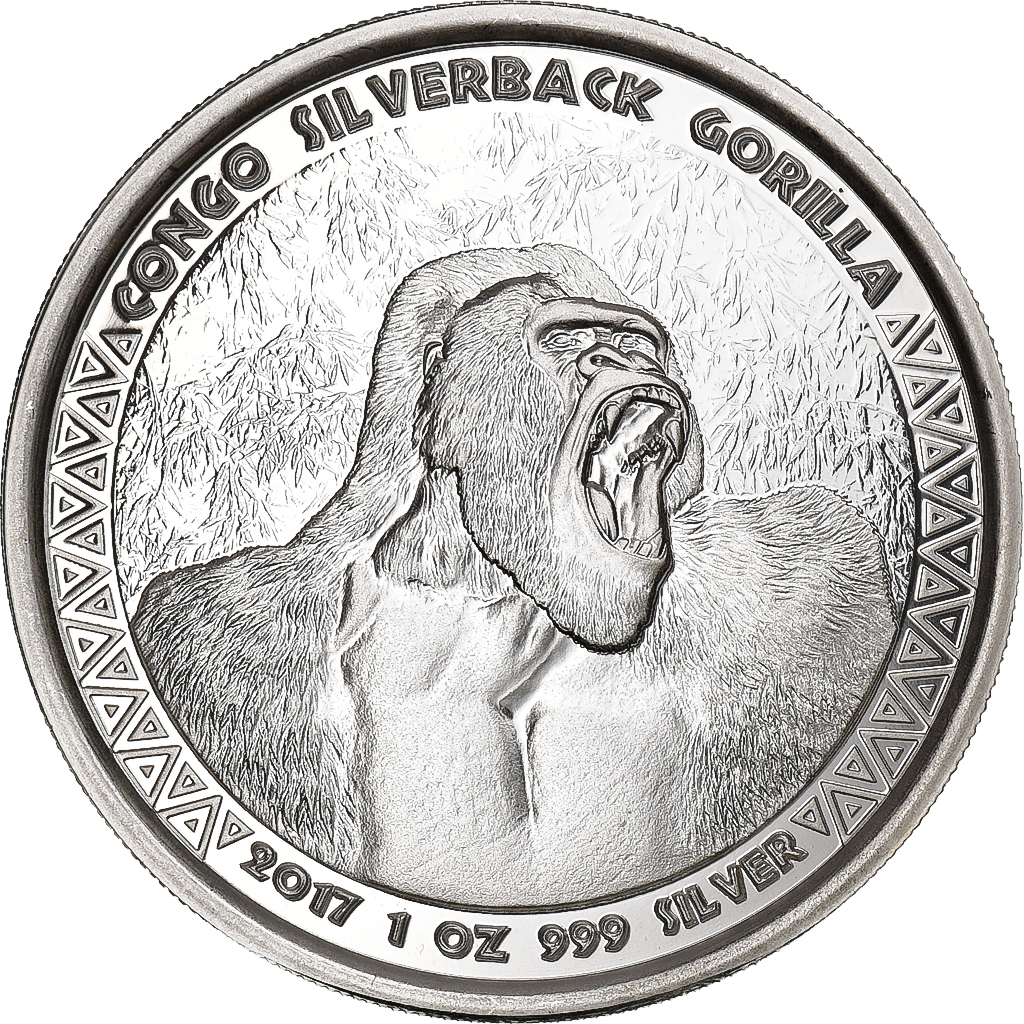 Congo Republic, 5000 Francs, 2017, Paris, Silver, 