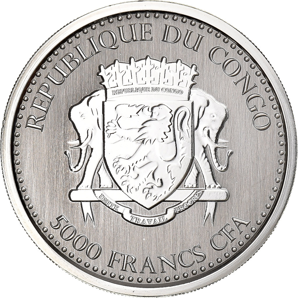 Congo Republic, 5000 Francs, 2017, Paris, Silver, 