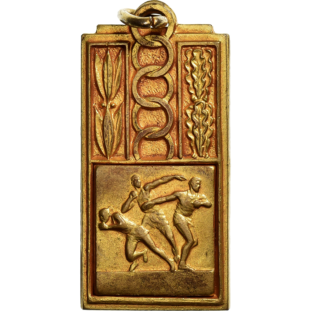 France, Medal, USEP, Athlétisme, Gilt Metal, 