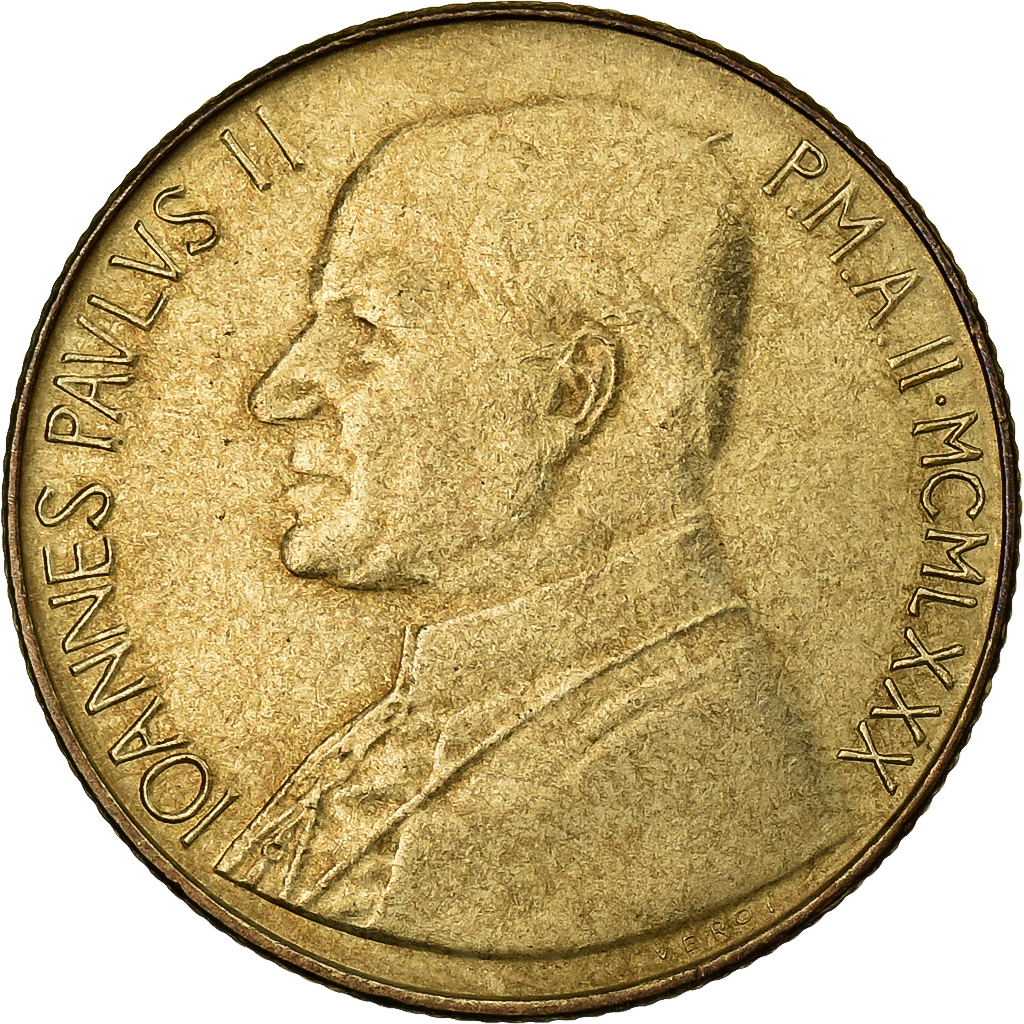 Vatican, John Paul II, 200 Lire, 1979 - Anno I, Rome, Aluminum-Bronze