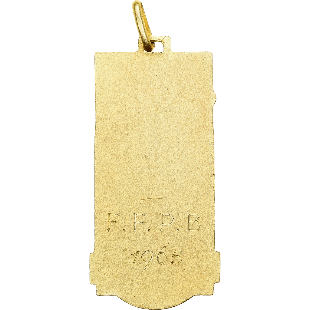France, Medal, Fédération Française de Pelote Basque, 1965, Brass, 
