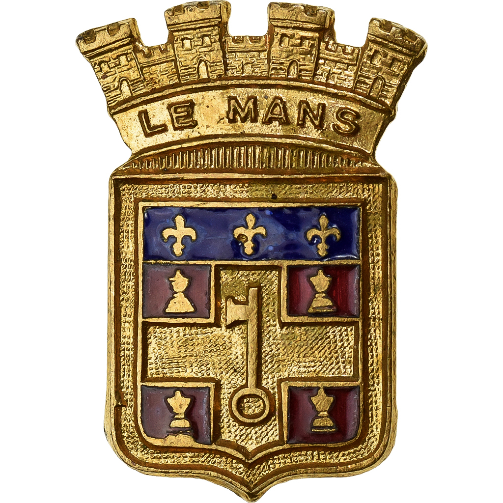 France, Broche, Ville du Mans, Métal, 