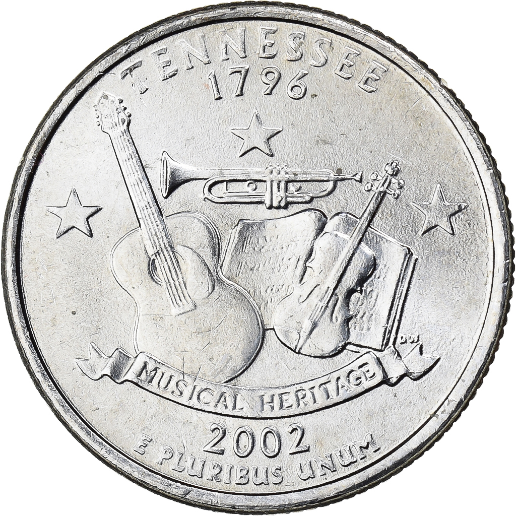 396634] United States, Quarter, 2002, Philadelphia, Tennessee 1796