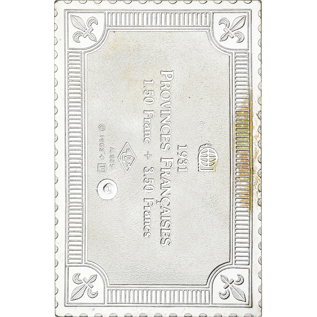 France, Medal, Timbre, Provinces Françaises, 1983, Silver, 