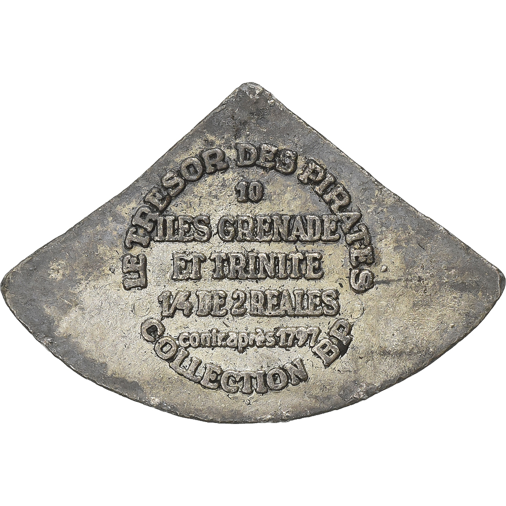 France, Token, Collection BP, 1/4 de 2 Reales, Iles Grenade et Trinité, Métal