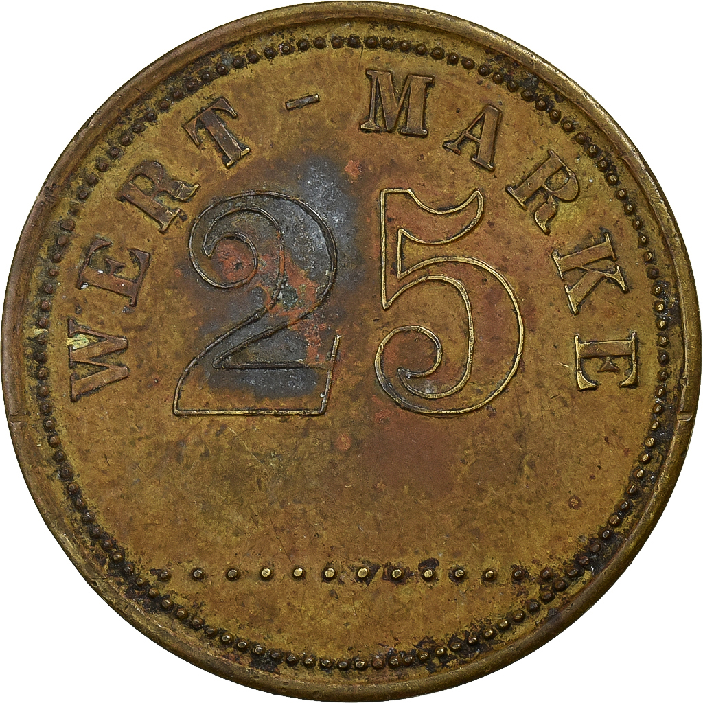 Germany, Wert-Marke, 25 Pfennig, , Brass