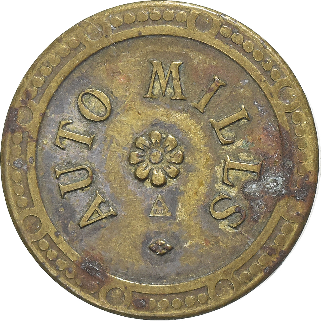 France, A Consommer, 30 Centimes, Auto-Mills, , Brass