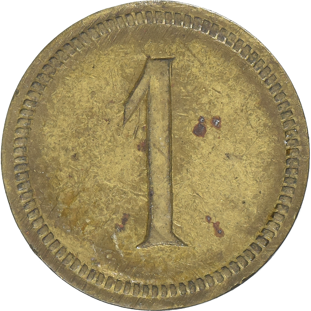 France, A Consommer, 10 Centimes, , Brass