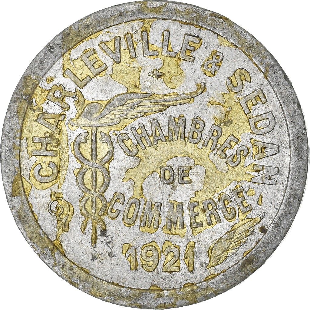 France, Charleville-Sedan, 5 Centimes, 1921, , Aluminium, Elie:10.1