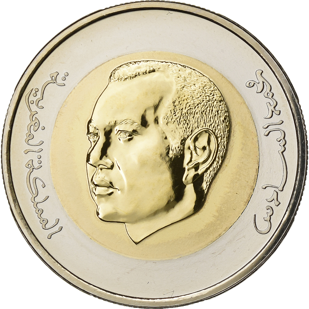 Morocco, Mohammed VI, 5 Dirhams, 2011/AH1432, Paris, Bi-Metallic, 
