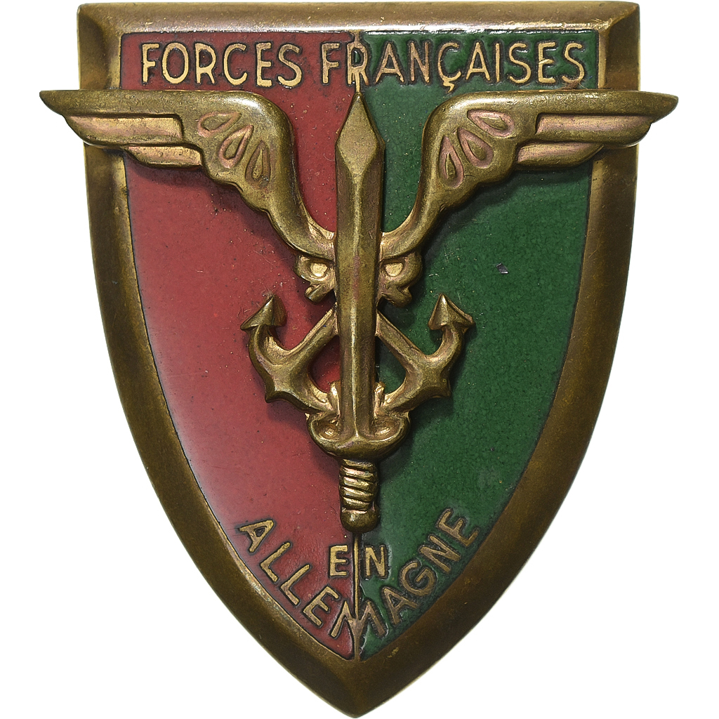 France, Medal, Forces Françaises en Allemagne, Base Metal, 