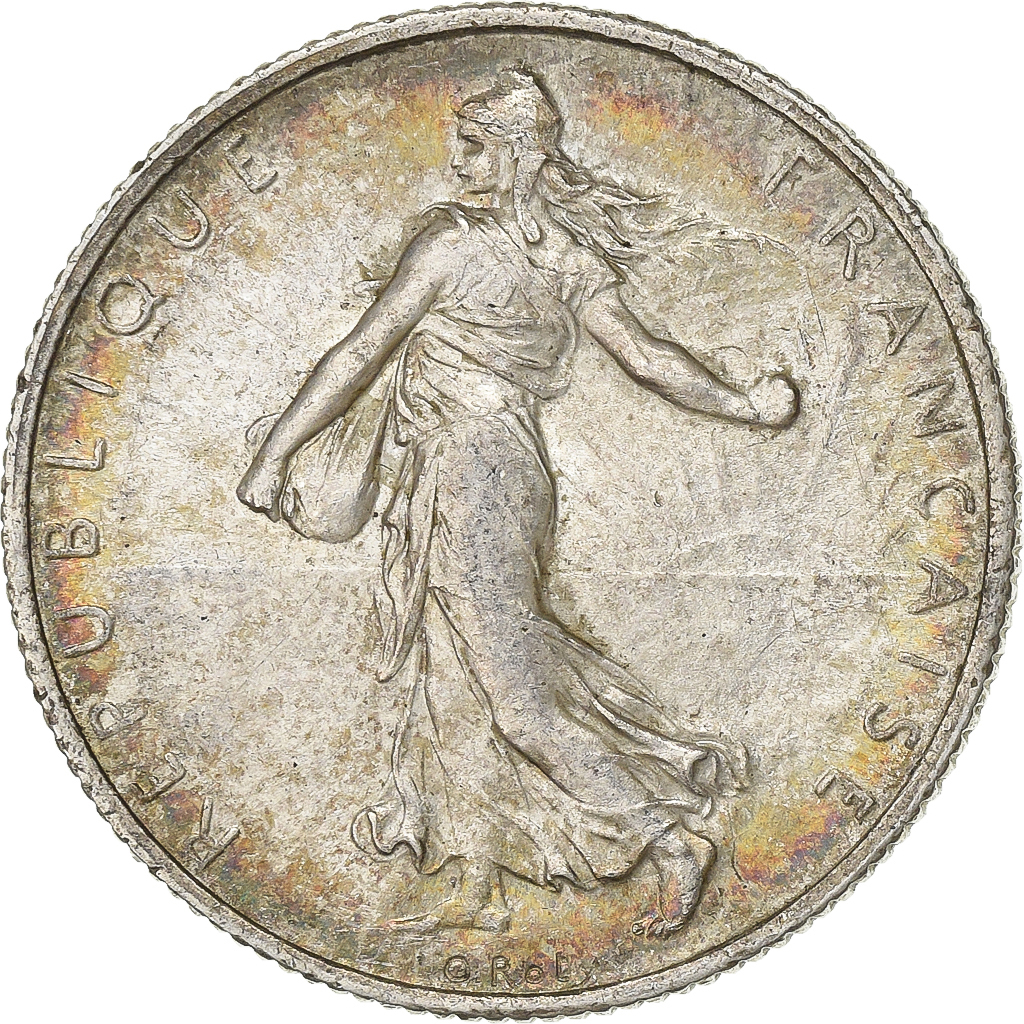 Coin, France, Semeuse, 2 Francs, 1918, Paris, , Silver, KM:845.1