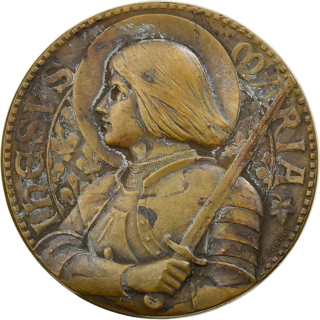 France, Medal, Offert par le Nouvelliste de Lyon, Bronze, Poncet, 