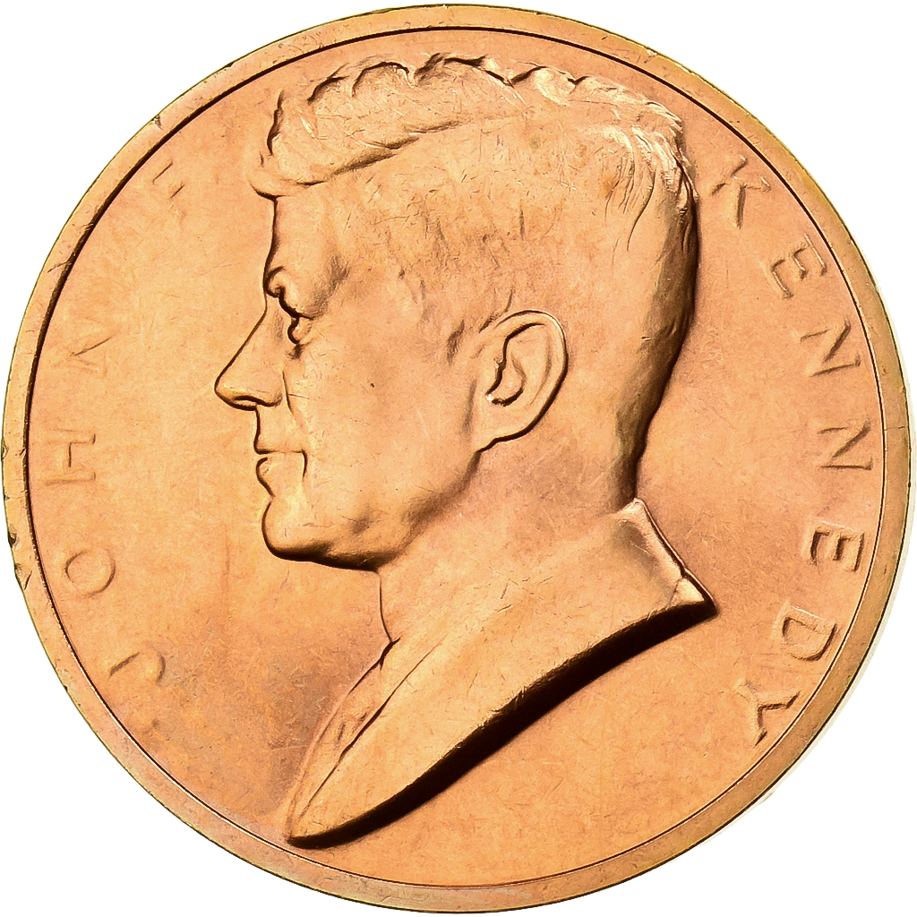 United States, Medal, john Kennedy, Inaugurated President, 1961, Copper, 
