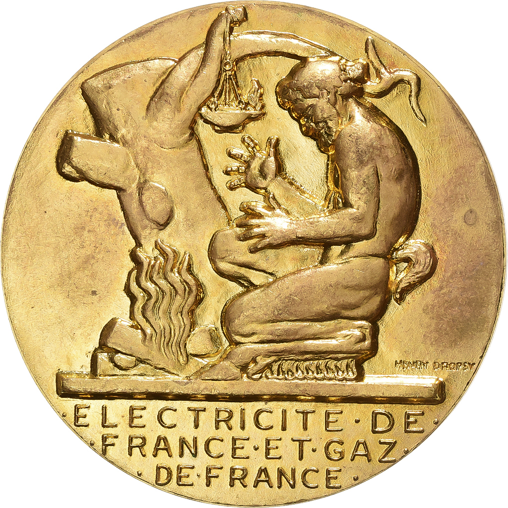 France Médaille Électricité de France et gaz de France Dropsy SUP Bronze
