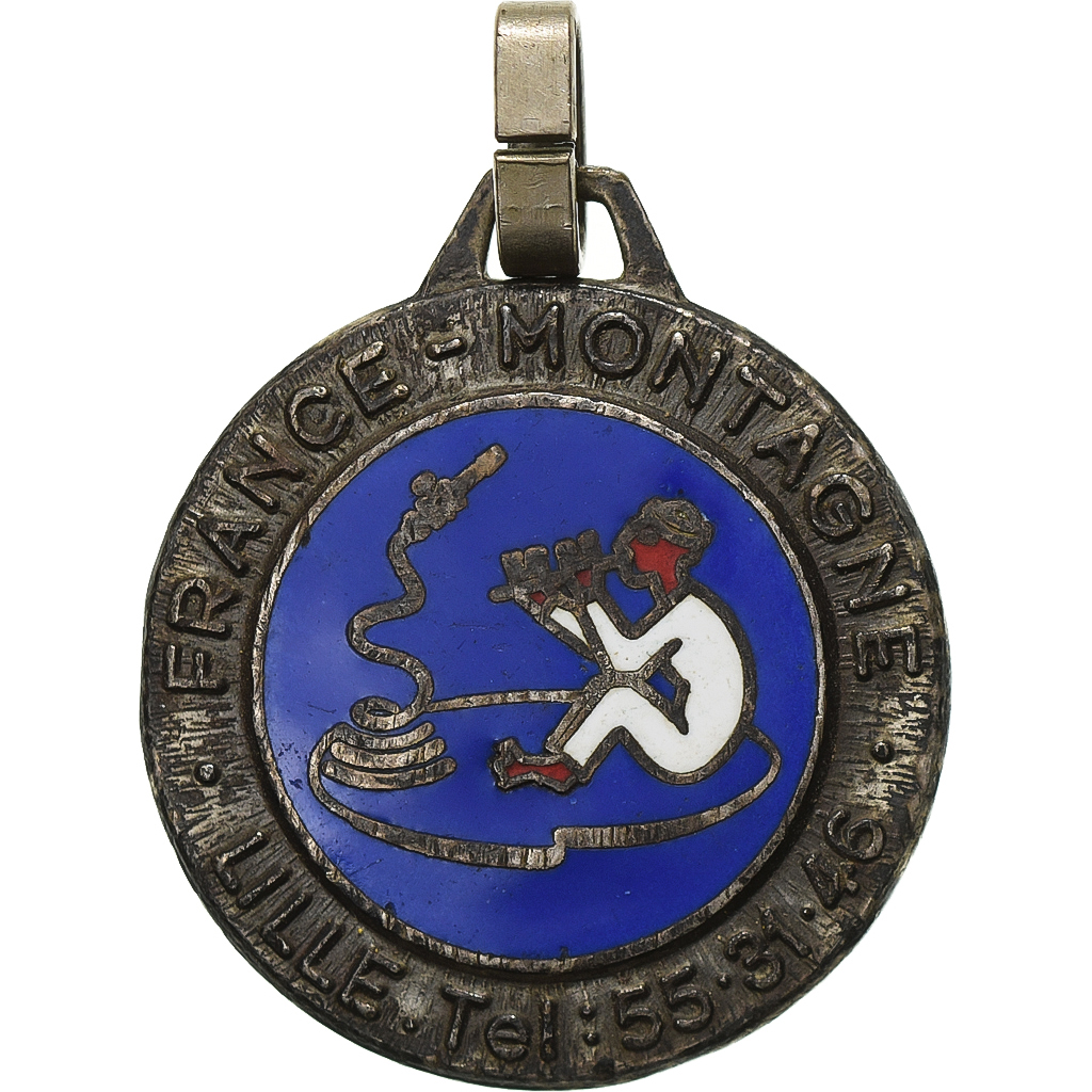 France, Medal, France Montagne, Lille, Silvered bronze, 