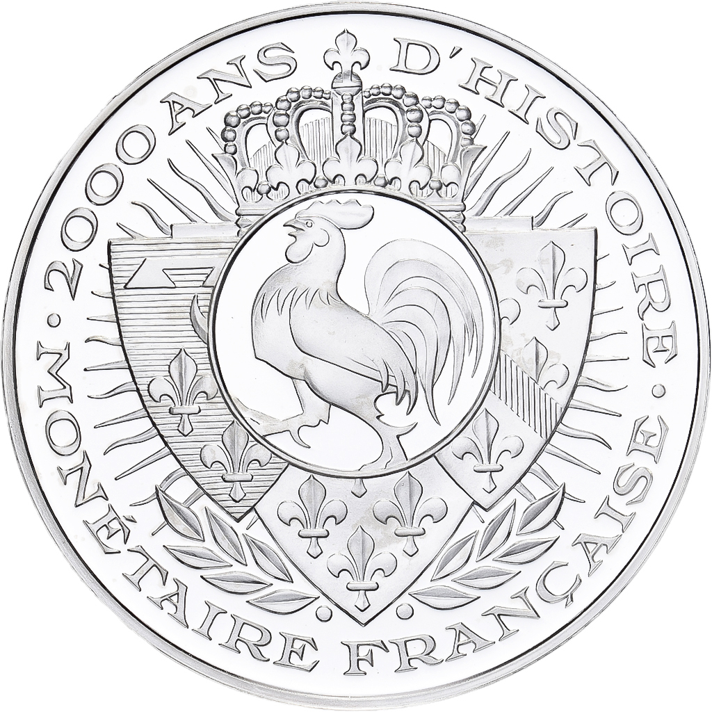 France, Medal, Histoire Monétaire, Lion d'Or, Silver, 