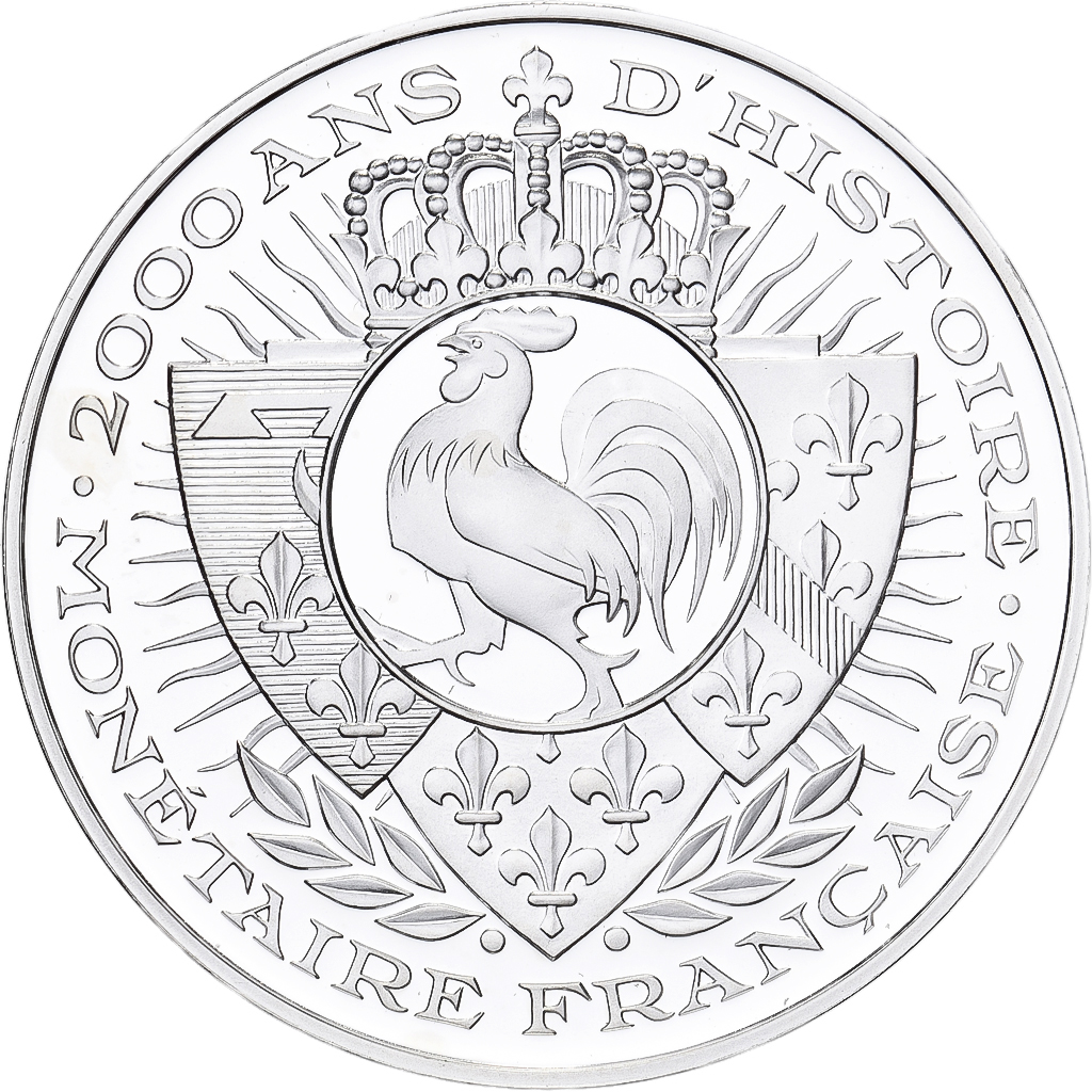 France, Medal, 2000 Ans d'Histoire Monétaire, Franc à Cheval, Silver, 