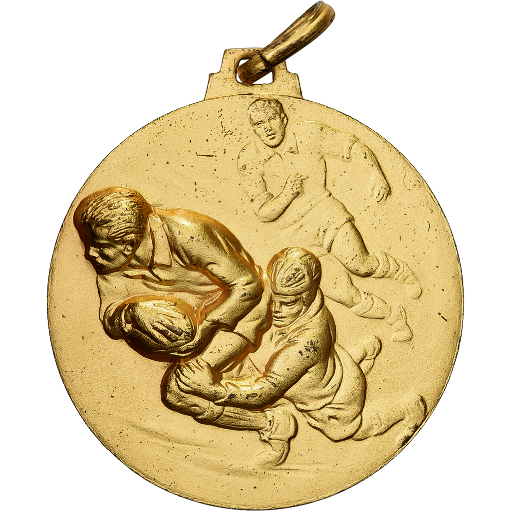 Tunisia, Medal, Sport, Rugby, Gilt Bronze, 