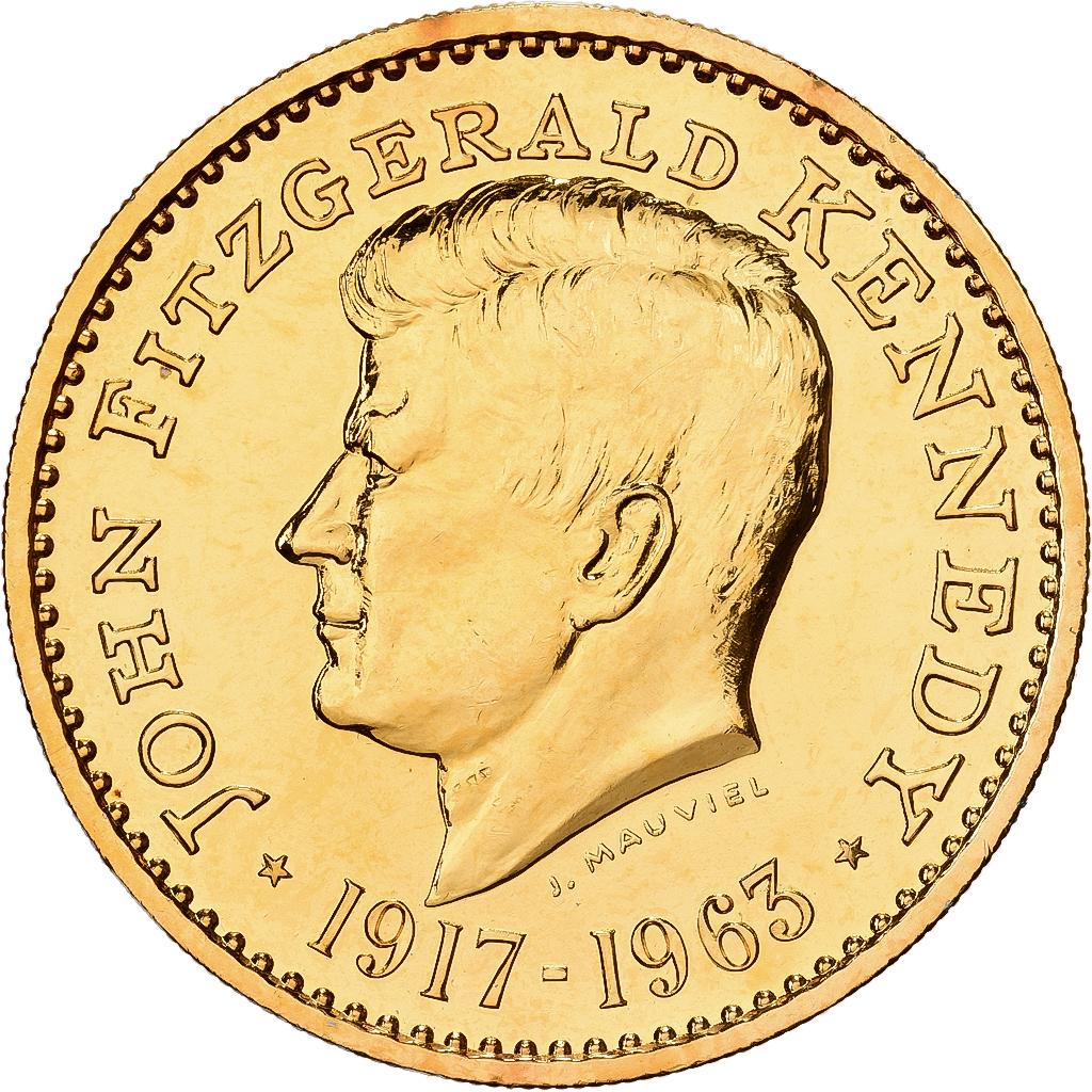 United States, Medal, John Fitzgerald Kennedy, Copper-Nickel Gilt, 
