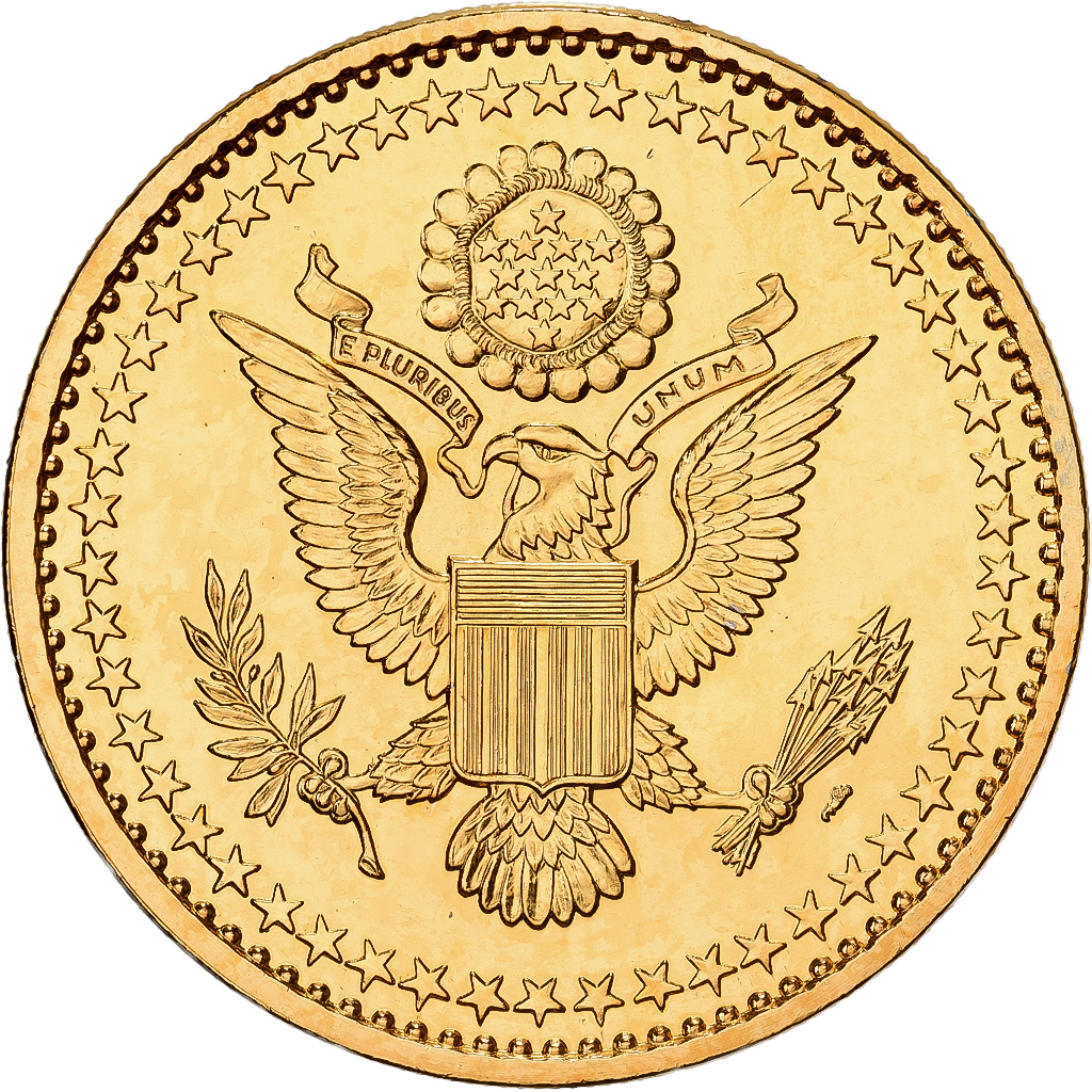 United States, Medal, John Fitzgerald Kennedy, Copper-Nickel Gilt, 