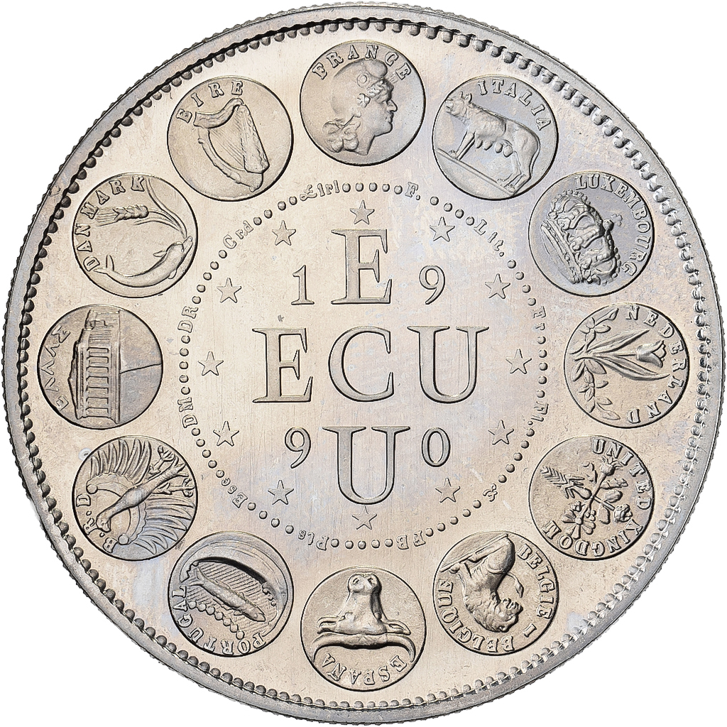 France, Medal, Ecu Europa, Marianne, 1990, Copper-nickel, Rodier, 