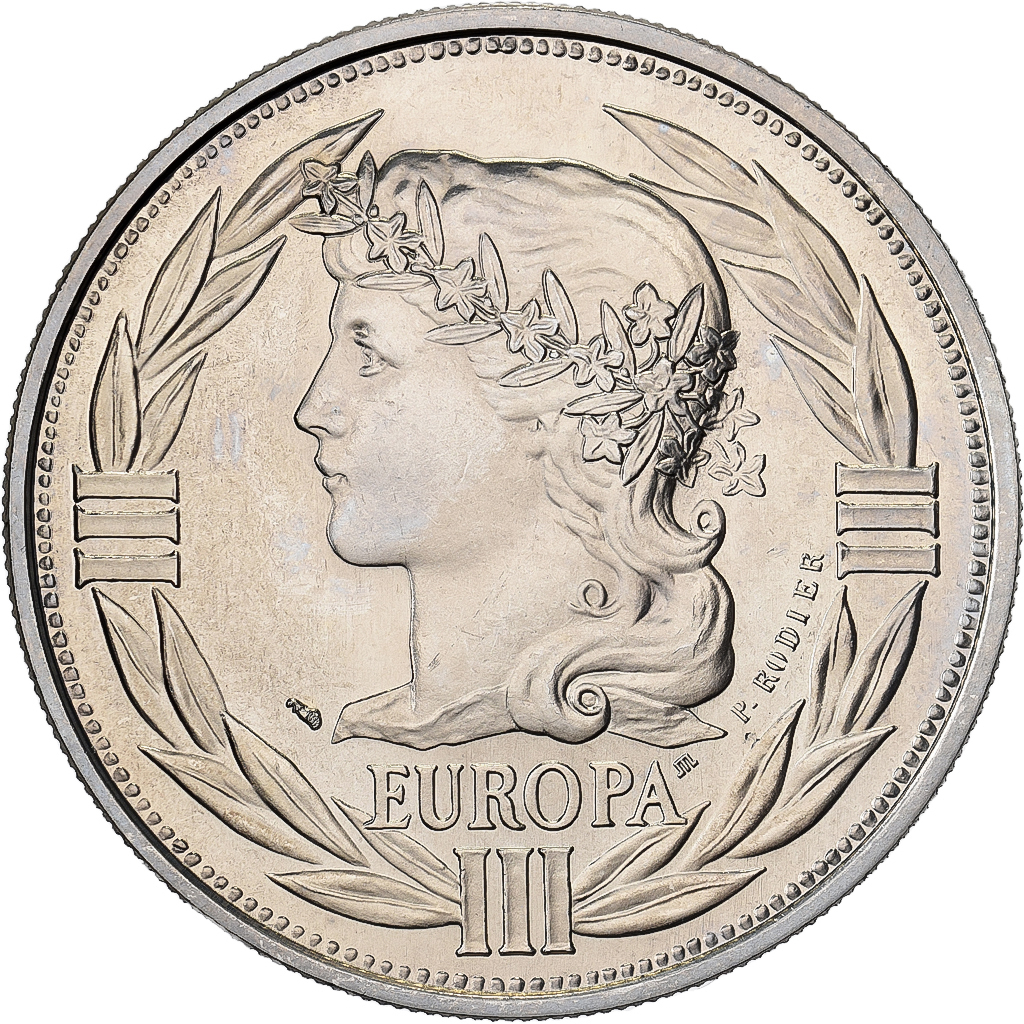 France, Medal, Ecu Europa, Marianne, 1990, Copper-nickel, Rodier, 