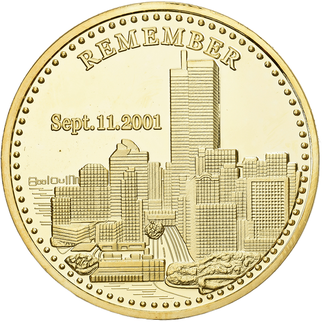 United States, Medal, Attentats du 11 Septembre 2001, Remember, Copper-Nickel