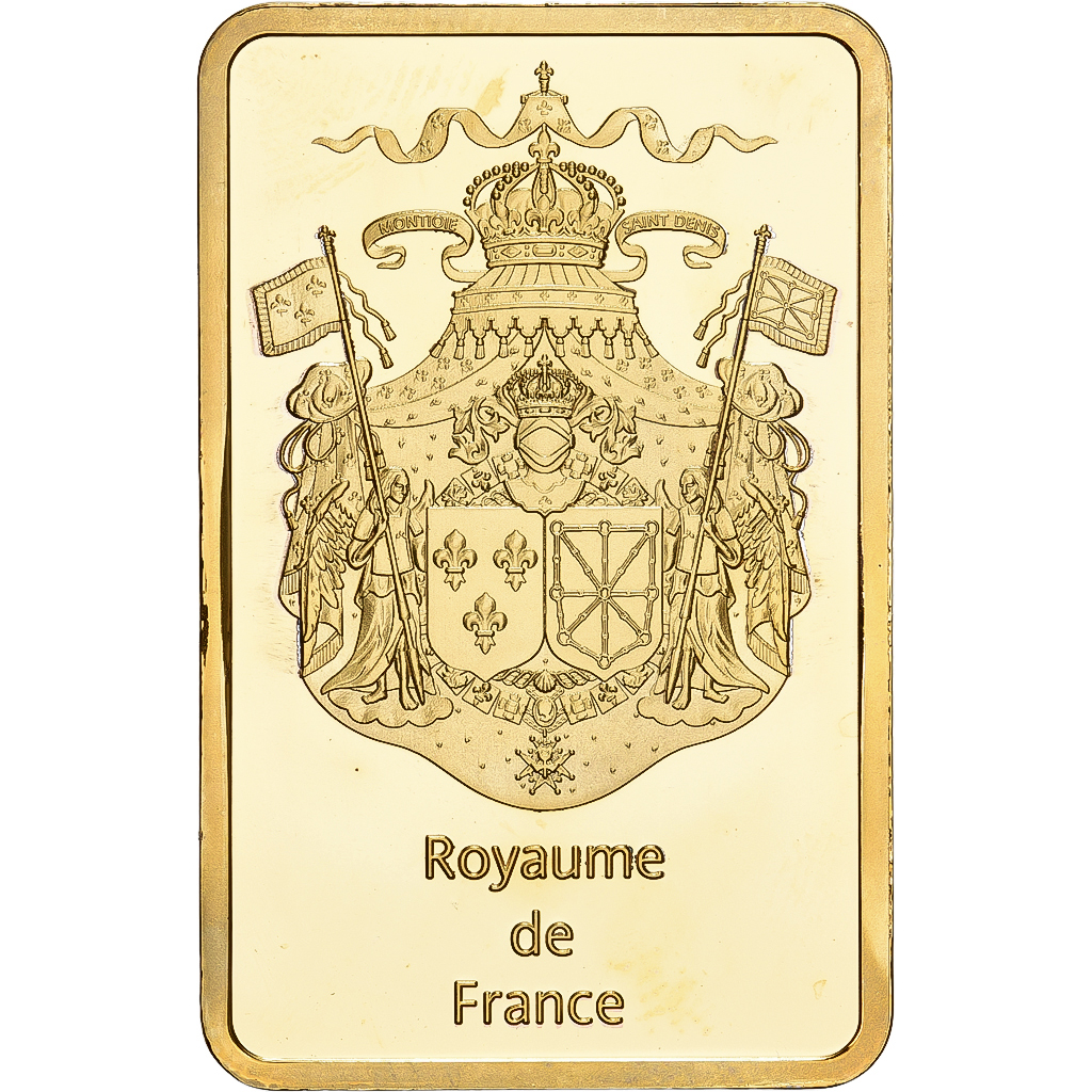 France, Lingotin, Louis XV, Dit Le Bien Aimé, Copper-Nickel Gilt, 