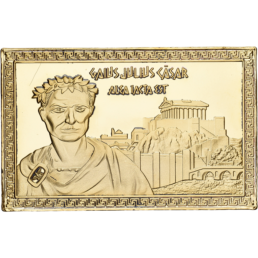 France, Lingotin, Jules César, Copper-Nickel Gilt, 