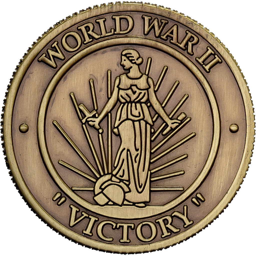 United States, Token, World War II, Victory, Copper-nickel, FRANCE, 
