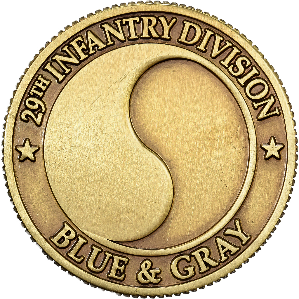 United States, Token, World War II, Victory, Copper-nickel, 29th Infantry