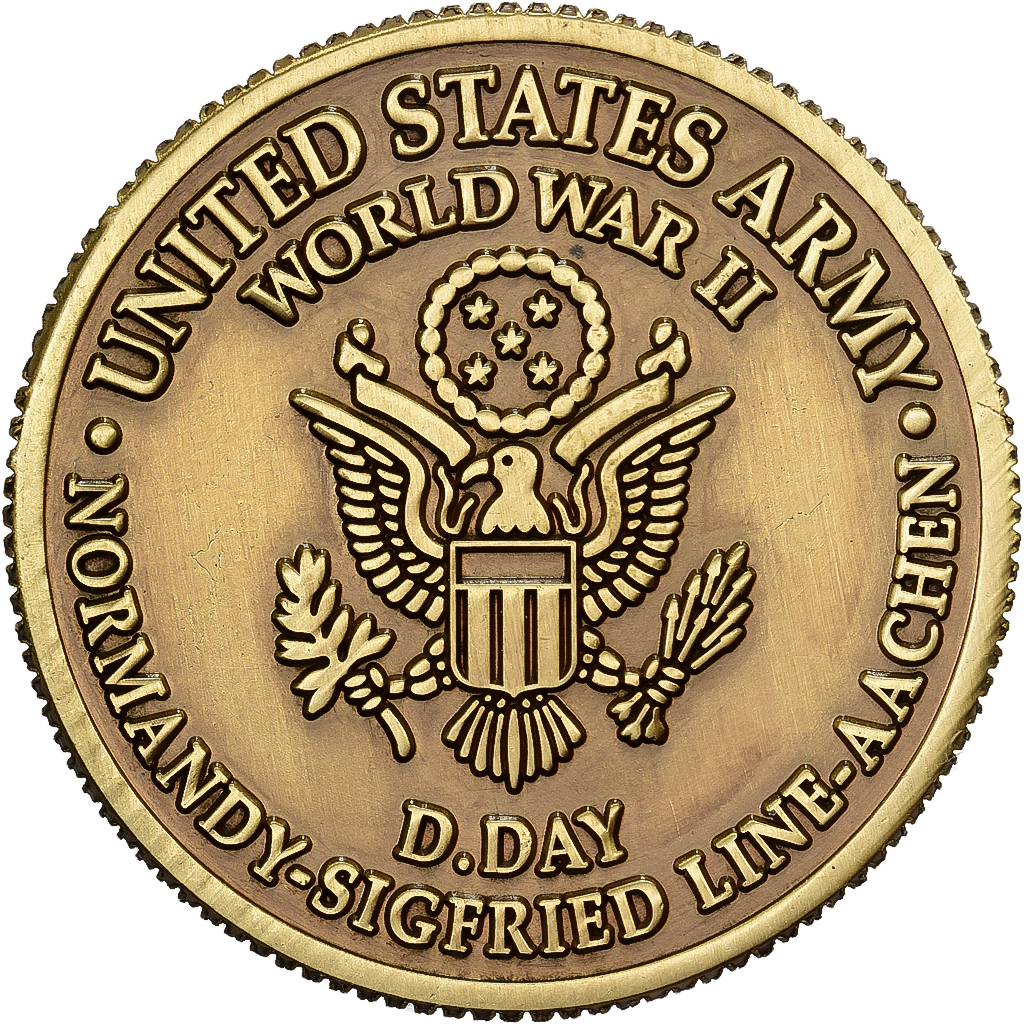 United States, Token, World War II, Victory, Copper-nickel, 29th Infantry