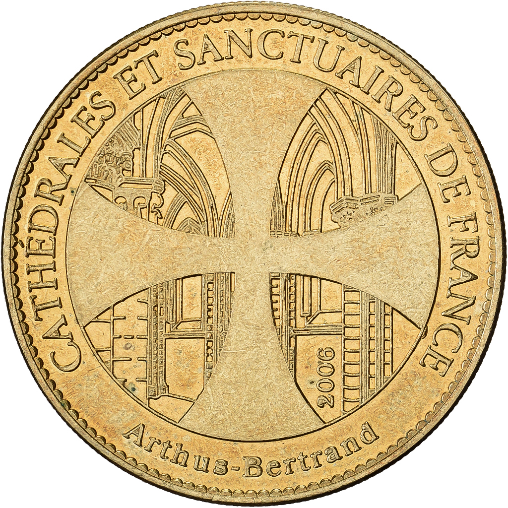 France, Token, Cathédrale Notre-Dame de Strasbourg, 2006, Copper-nickel