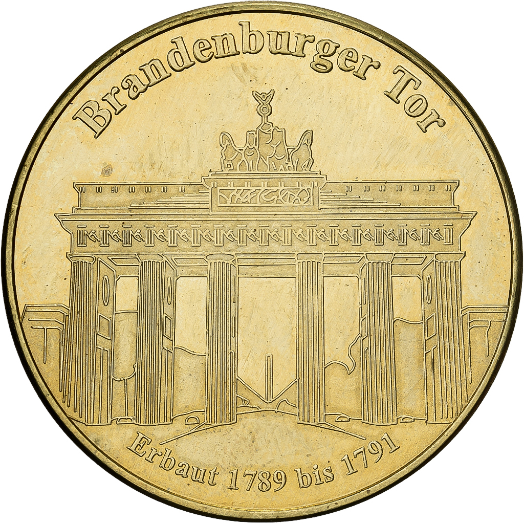 Germany, Token, Brandenburger Tor, 2009, Copper-Nickel-Aluminum, 