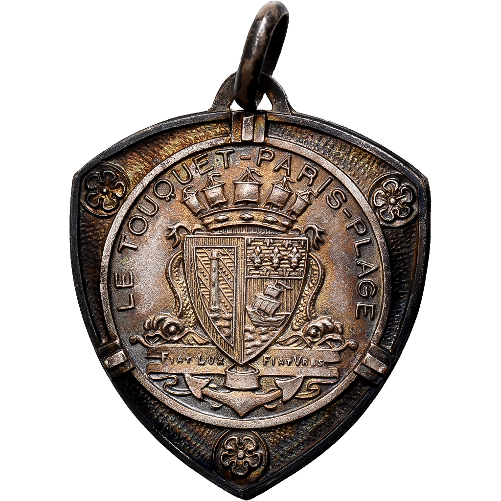 France, Medal, LE TOUQUET-PARIS-PLAGE, Silvered bronze, 