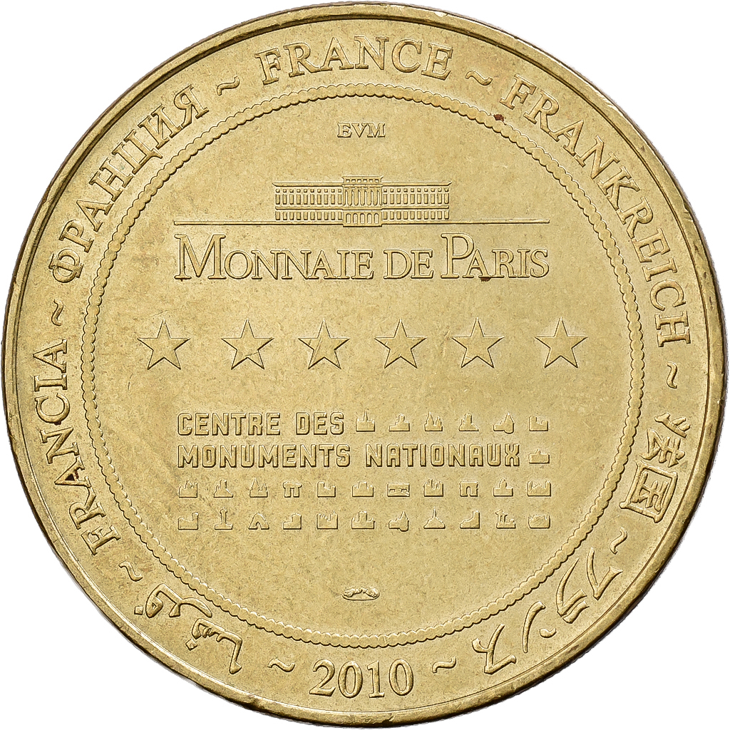 France, Tourist token, 50/ Abbaye du Mont-Saint-Michel, 2010, Copper-nickel